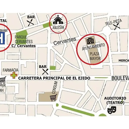 Centro Ejido Pensjonat El Ejido